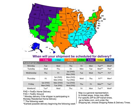 maps illustrating the number of transit days for delivery via UPS ground services within the 50 states and Puerto Rico. . Fedex ground transit times